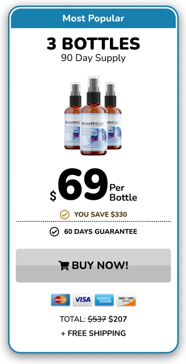 BreathiZen 3 bottles
